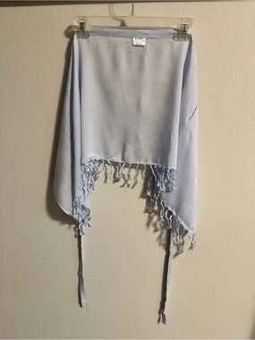 ALOHA Pale Blue Rayon Sarong